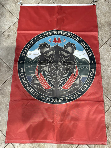 Red Bear Flag (Single Sided)